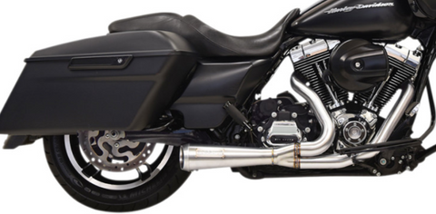 Bassani Road Rage Exhaust System for 1995-16 Harley FL Touring models - Raw Stainless Steel - 1F52SS