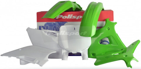 Polisport Plastic Body Kit For Kawasaki - Green- 90088
