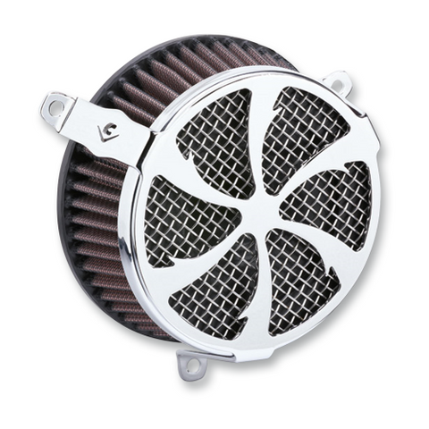 Cobra USA Air Cleaner Kit for 2017-19 Harley FLH - Swept/Chrome - 606-0101-01