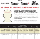 Biltwell Lane Spliter Helmet - Gloss Blood Red - XX-Large
