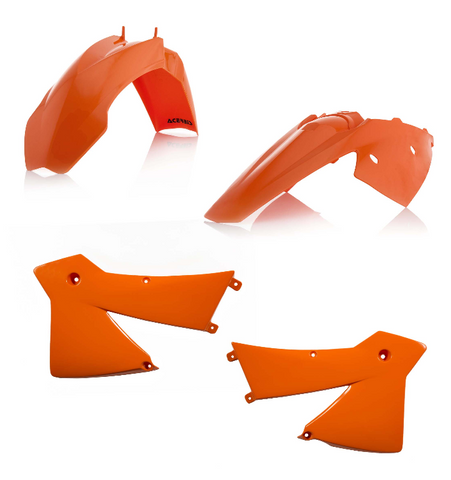 Acerbis Standard Replacment Plastics Kit for 2003-04 KTM models - Orange - 2041140245