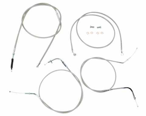 Baron Cable Line Kit 18-20 Inch for 2006-2019 Kawasaki Vulcan VN900 - BA-8074KT-18