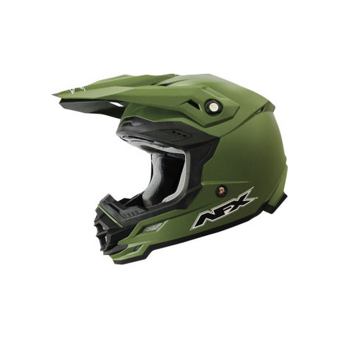 AFX FX-19 Racing Off-Road Helmet - Matte Olive - Large