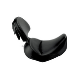 Saddlemen Renegade Heels Down Solo Seat with Driver Backrest for 2006-17 Harley Softail Deluxe - Black/Smooth - 806-15-0041