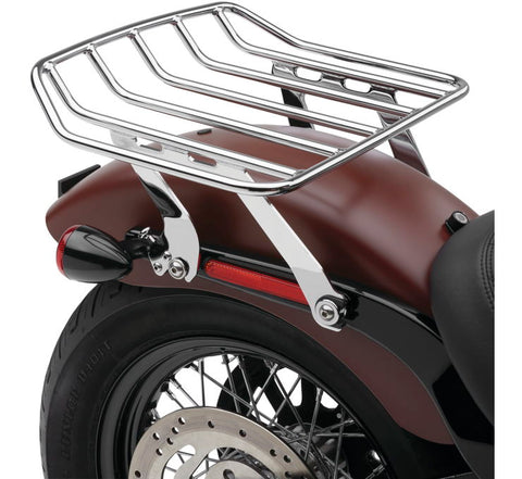 Cobra Big Ass Detachable Solo Luggage Rack for 2018-21 Harley Softail Street Bob - Chrome - 602-2610