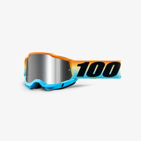 100% Accuri 2 Junior Goggles - Sunset with Flash Silver Anti-fog Lens
