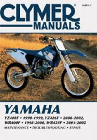 Clymer M491-2 Service Manual for 1998-02 Yamaha YZ400F - YZ426F - WR400F and WR426