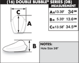 Zero Gravity Double Bubble Windscreen for 2006-07 Yamaha YZF-R6 - Clear - 16-579-01