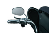 Kuryakyn 1444 Mirror Stem Extenders for Stock Harleys with Round Steel Stem - Chrome