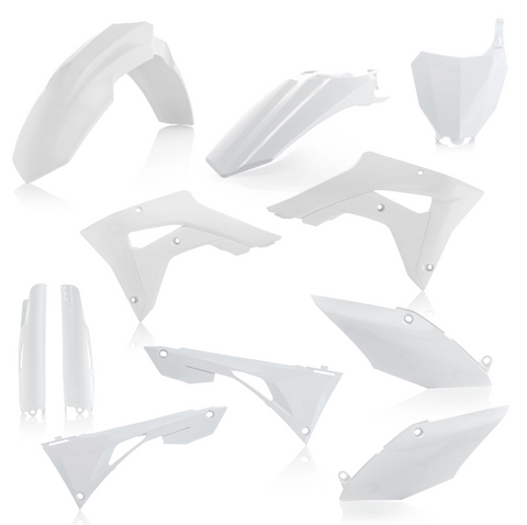 Acerbis Full Replacement Plastics Kit for 2019-21 Honda CRF 250RX/450RX - White - 2736260002