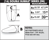 Zero Gravity Double Bubble Windscreen for 2009-14 Yamaha YZF-R1 models - Light Smoke - 16-541-19