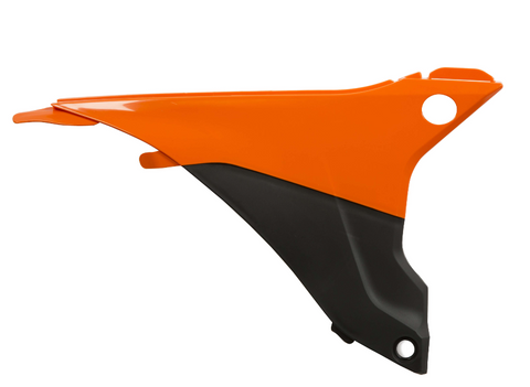 Acerbis Air Box Covers for 2014-16 KTM EXC models - Orange/Black - 2374121008