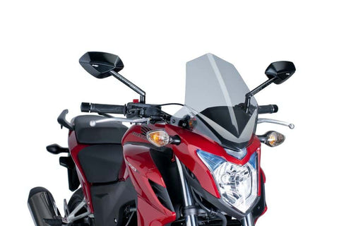 Puig Naked Gen Sport Windscreen for 2013-15 Honda CB500F - Smoke - 6437H