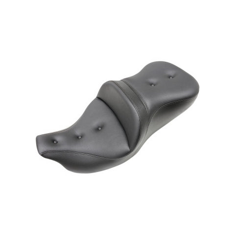 Saddlemen Roadsofa 2-Up Seat for 2009-22 Harley Tri Glide Ultra Classic - Black/Pillow Top - 808-07B-181T