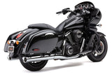 Cobra USA Tri-Flo Chrome Slip-On Mufflers for 2009-17 Kawasaki VN1700 Vulcan - 4228