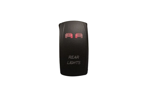 Dragonfire Racing 04-0071- Laser Etched Switch - Rear Lights - Red LED