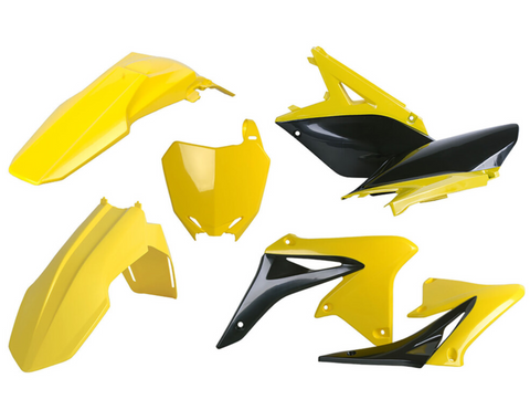 Polisport MX Complete Replica Plastics Kit for 2010-18 Suzuki RM-Z250 - OE Yellow/Black - 90727