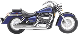 Cobra USA StreetRod Slashdown Exhaust for 2004-07 Honda VT750C Shadow Aero - Chrome - 1913