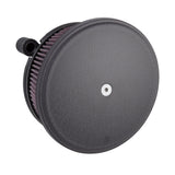 Arlen Ness Stage II Billet Sucker Air Cleaner for 1999-17 Harley Twin Cam models - Black - 18-820