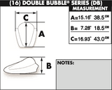 Zero Gravity Double Bubble Windscreen for 2008-20 Suzuki GSX-R1300 Hayabusa - Light Smoke - 16-134-02