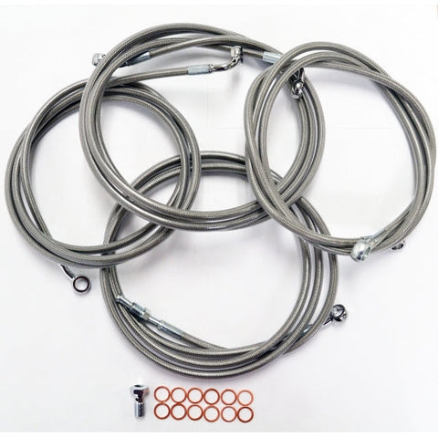 LA Choppers Stainless 18-20 inch Ape Cable Kit For ABS Harley - LA-8052KT-19