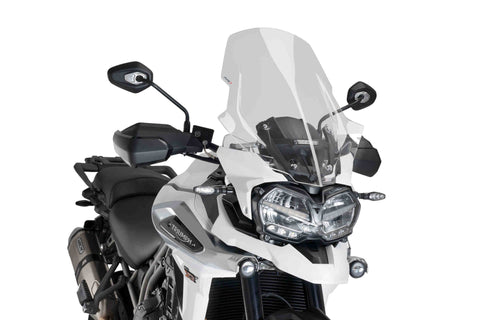 Puig Touring Windscreen for 2018-20 Triumph Tiger 1200 Explorer - Clear - 9613W