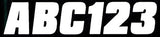 Hardline 500 Series Alphanumeric Vehicle ID Kit - White - WHI500EC