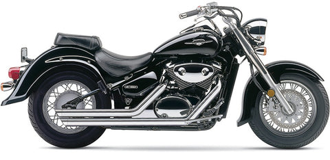 Cobra USA Speedster Street Rod Slash-Down Exhaust for 2005-14 Suzuki Boulevard C50 / M50 - Chrome - 3918