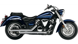 Cobra USA Dragsters Dual Exhaust for 2007-15 Yamaha XVS1300 V-Star - Chrome - 2625T
