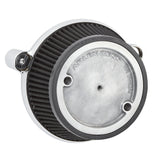 Arlen Ness Stage I Big Sucker Air Cleaner Kit for 2017-22 Harley M8 models - Chrome/Use OEM Cover - 18-317