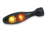 Kuryakyn Micro 1000 Marker Light - Rear - Satin Black-Red/Red/Amber/Smoke Lens - 2534