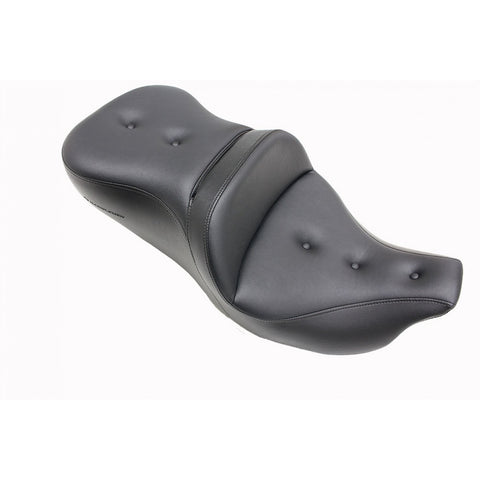 Saddlemen Roadsofa 2-Up Seat for 2008-22 Harley FL Touring models - Black/Pillow Top - 808-07B-181