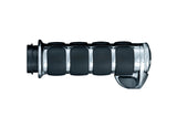 Kuryakyn Premium ISO Grips for 1982-13 Harley Models - Chrome/Black - 6212