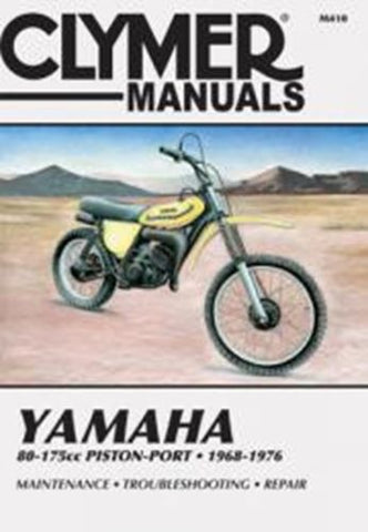 Clymer M410 Service & Repair Manual for 1968-76 Yamaha 80-175CC Dirt Bike Models