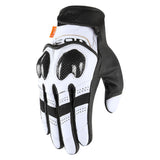 ICON Contra2 Riding Gloves for Men - White - Large