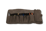 Burly Brand B15-1030D - Voyager Tool Roll - Wet Waxed UV treated cotton canvas - Dark Oak