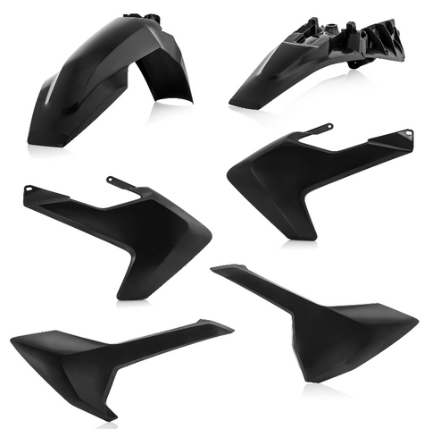 Acerbis Standard Replacment Plastics Kit for 2018-21 Husqvarna TC85 - Black - 2686450001