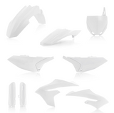 Acerbis Full Replacement Plastics Kit for 2018-21 Yamaha YZ65 - White - 2726640002