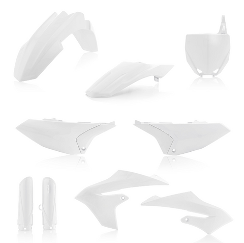 Acerbis Full Replacement Plastics Kit for 2018-21 Yamaha YZ65 - White - 2726640002