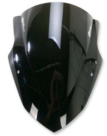 Zero Gravity Double Bubble Windscreen for 2013-17 Kawasaki EX300 Ninja 300R - Dark Smoke - 16-282-19