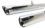 Cobra USA Long Slip-On Mufflers for 2012-17 Honda GL1800 Gold Wing - Chrome - 1216
