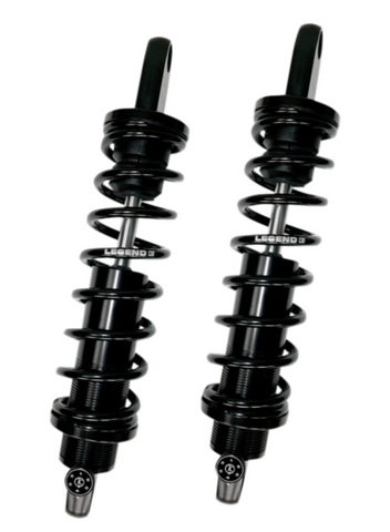 Legends REVO-A Adjustable Coil Suspension for 1991-17 Harley Dyna models - Black/14in - 1310-1099