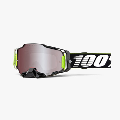 100% Armega Goggles - Racr with HiPER Silver Mirror Lens