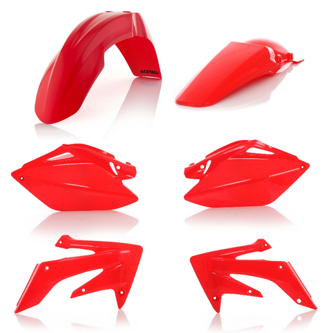 Acerbis Standard Replacment Plastics Kit for 2006-09 Honda CRF250R - Red - 2041040004