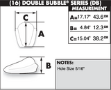 Zero Gravity Double Bubble Windscreen for 2011-16 Kawasaki ZX1000 Ninja - Dark Smoke - 16-231-19