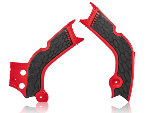 Acerbis X-Grip Frame Guards for Honda CRF - Red/Black - 2736331018