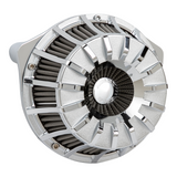 Arlen Ness Inverted Series Air Cleaner Kits for 2000-17 Harley Twin Cam - 15-Spoke Chrome - 18-992
