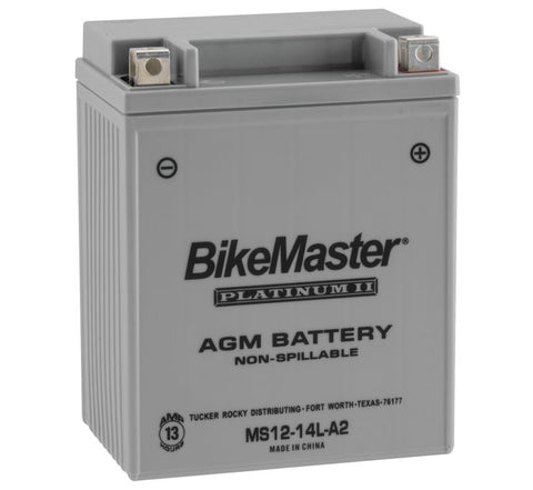 BikeMaster AGM Platinum II Batteries - MS12-14L-A2 - 12 Volt