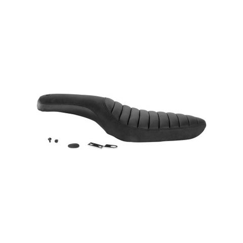 Saddlemen Profiler 2-Up Low Profile Seat for 1979-03 Harley Sportster models - Black/Tuck and Roll - 879-03-148