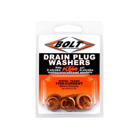 Bolt Copper Drain Plug Washer Set For KTM 1998-22 - DPW.KTM